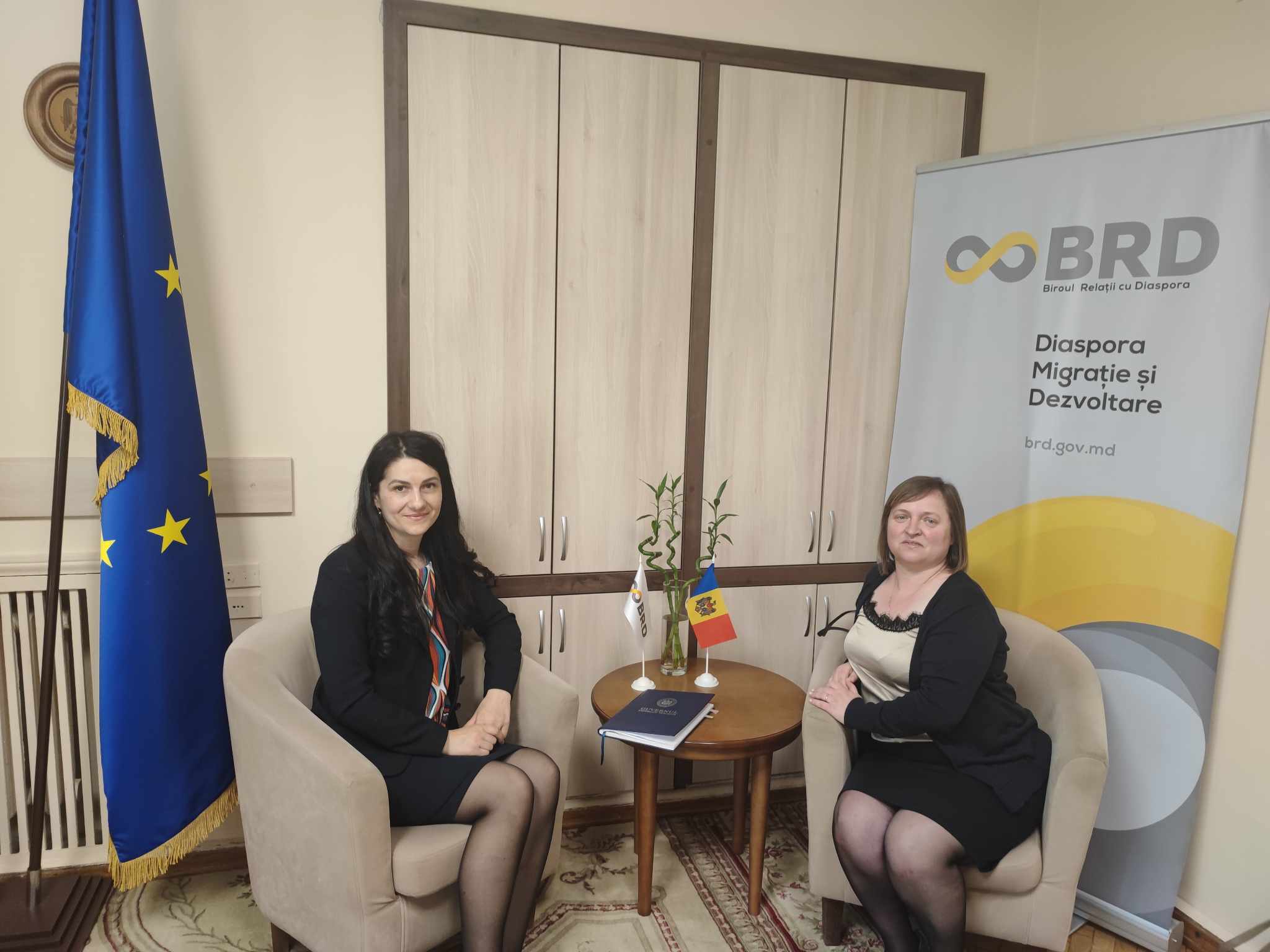 Echipa Biroului relații cu diaspora, în dialog cu Lilia Ipati, pedagog stabilită în Austria