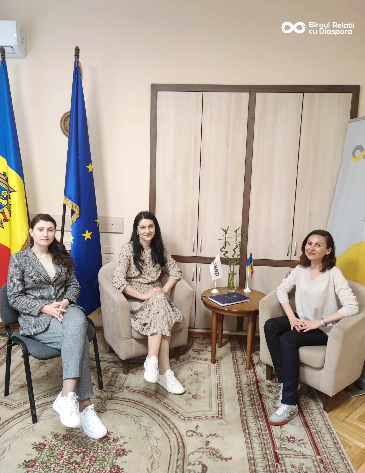 Autoarea jocului de societate Mobility Era Game, Irina Burlacu de Paoli a vizitat Biroul relații cu diaspora