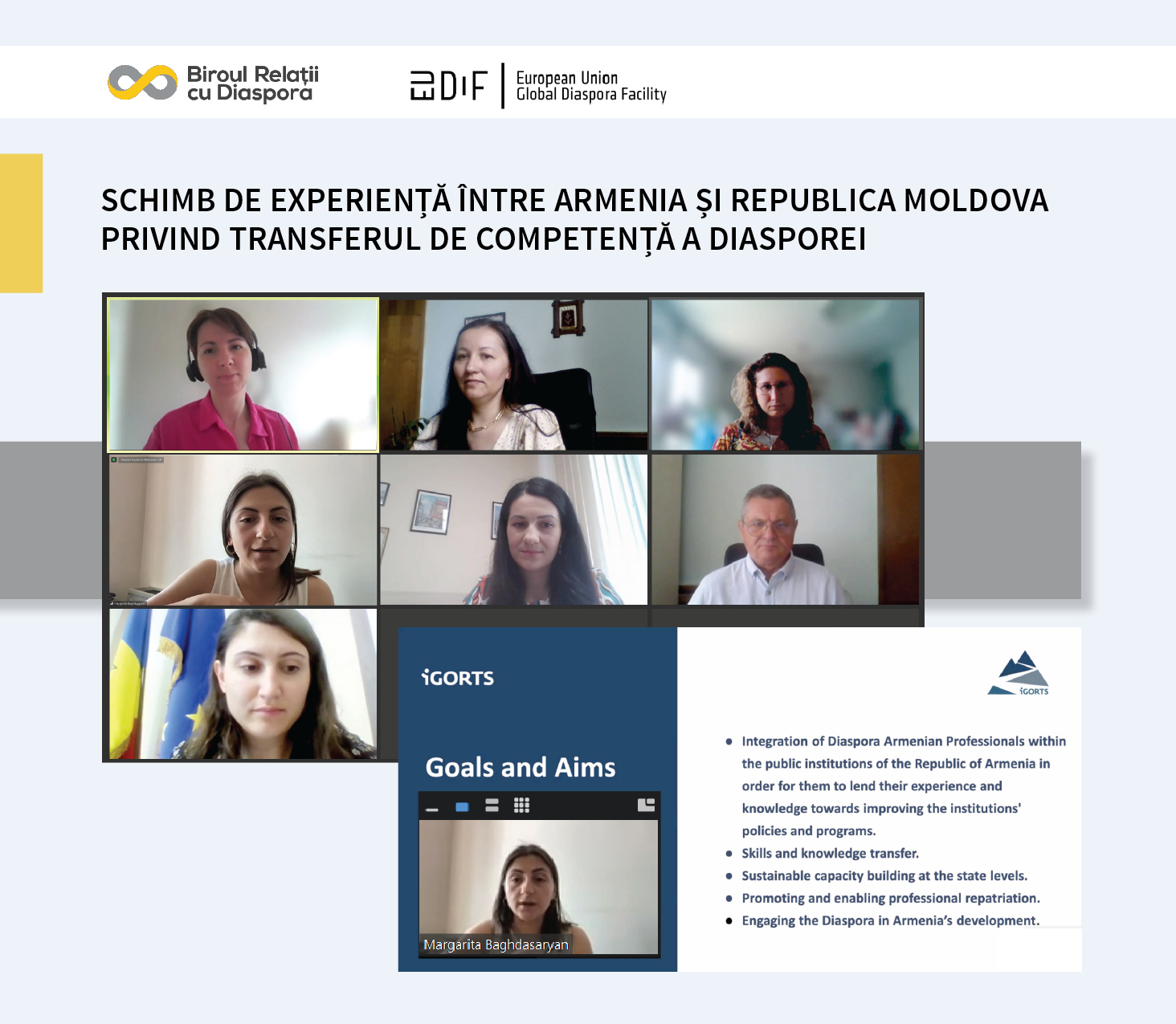 Schimb de experiență între Armenia și Republica Moldova privind transferul de competență a diasporei