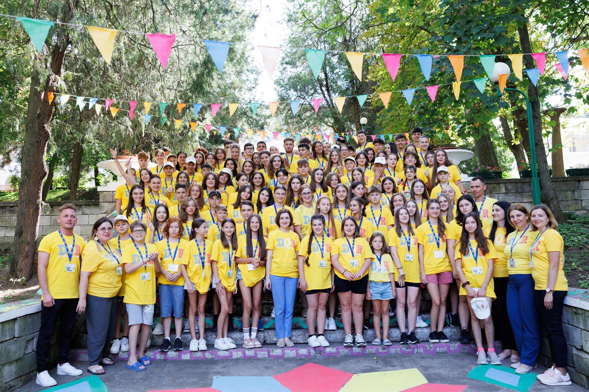 Președinta Republicii Moldova Maia Sandu i-a cunoscut pe copii și tinerii participanți la Programul DOR