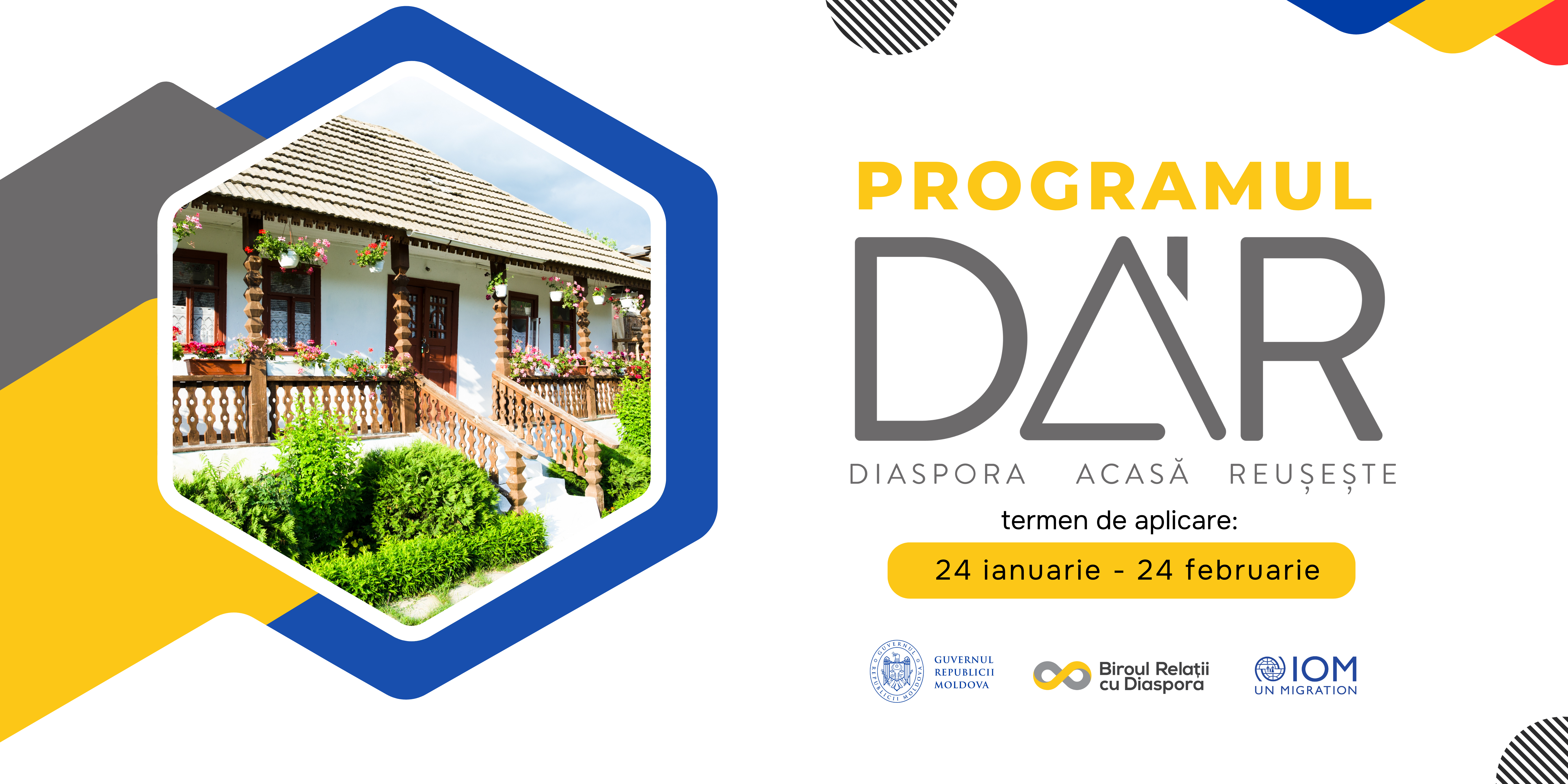 Lansare apel de finanțare a proiectelor în cadrul Programului Diaspora Acasă Reușește „DAR 1+3” ediția 2024