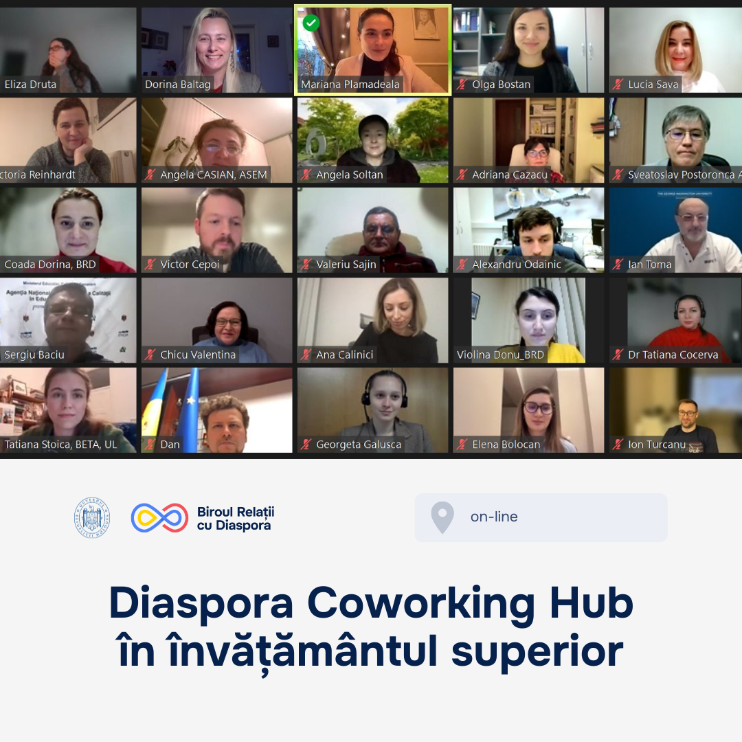 A fost lansat Diaspora Coworking Hub în învățământul superior din Republica Moldova