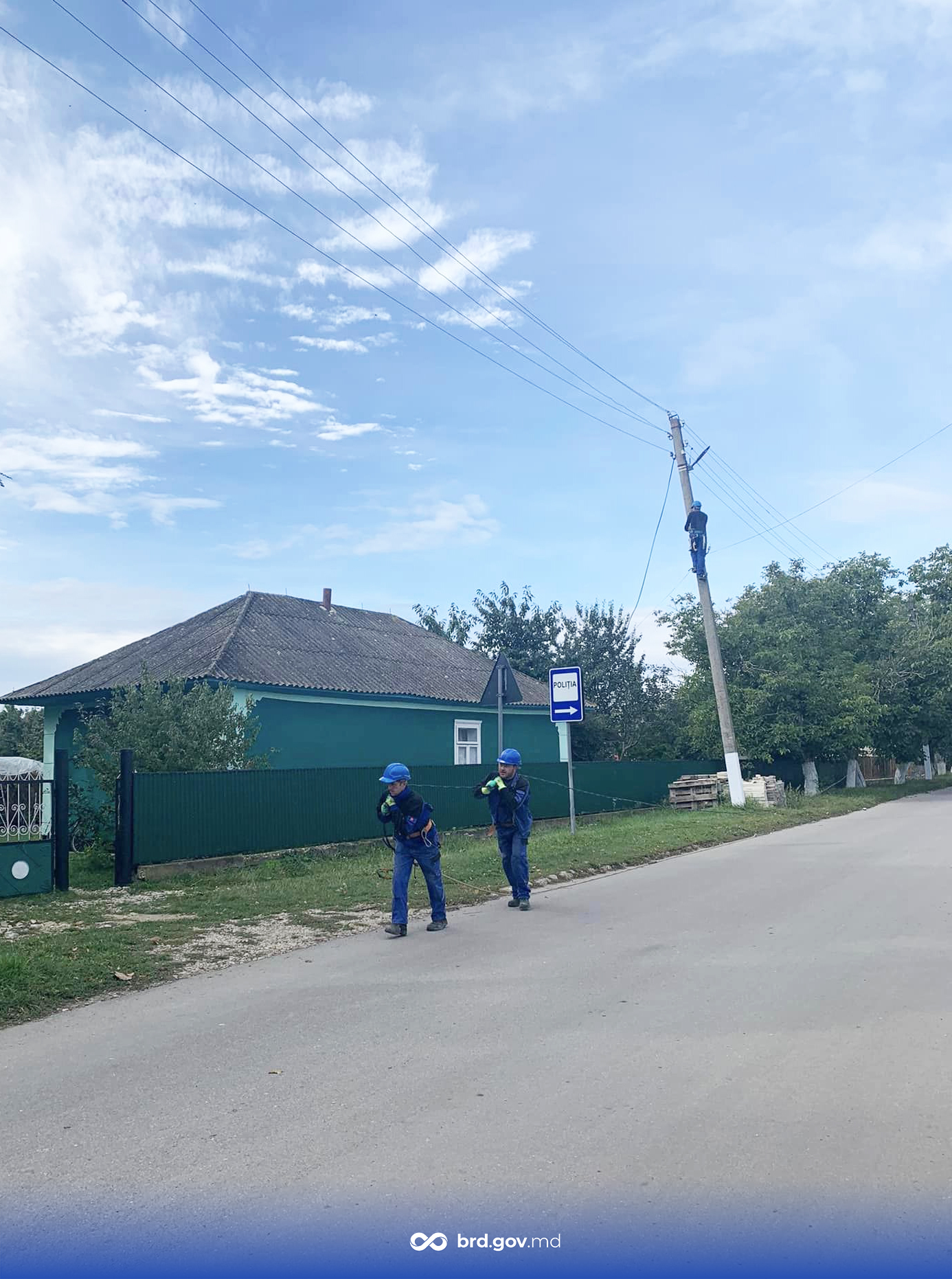 Desfășurarea proiectului de iluminare stradală a satului Tîrnova