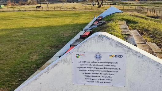 Proiectul DEH ”SPORT și SOCIALIZARE” a oferit locuitorilor satului Hirișeni din raionul Telenești un teren amenajat pentru activități sportive