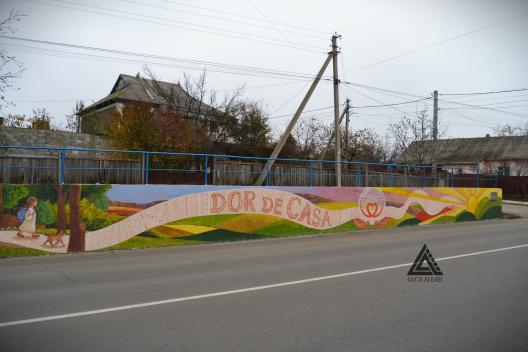 „Dor de casă”, pictură murală realizătă la Cahul, în cadrul Programului „DAR 1+3”